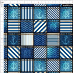 Tecido Tricoline Digital Jeans Náutico Listrado 9100e3594 Tecido Tricoline Digital Jeans Náutico Listrado 9100e3594